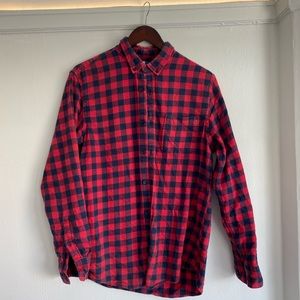 Red Flannel Button-down Shirt
